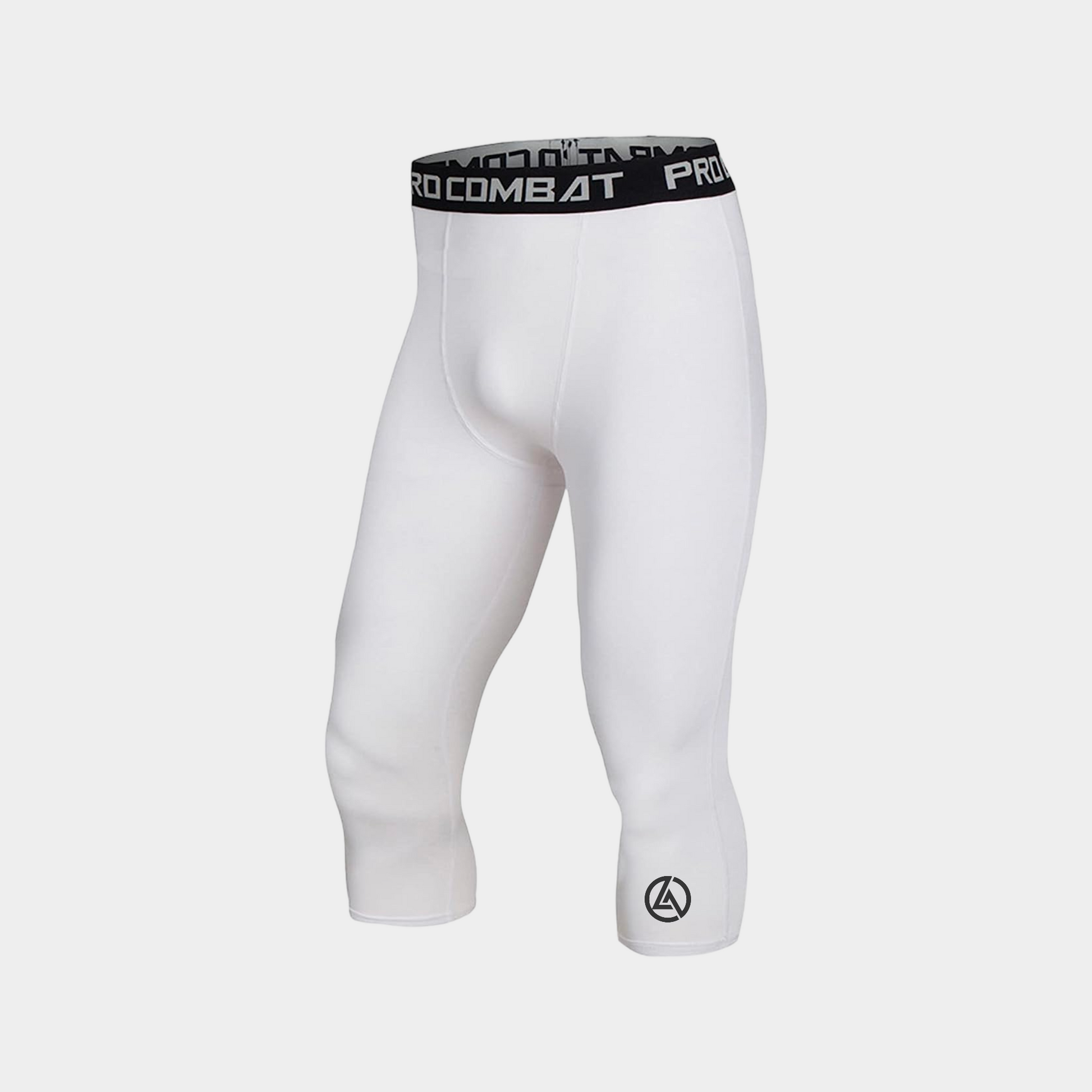 LINEAGE 3/4 BASKETBALL COMPRESSION TIGHTS - WHITE