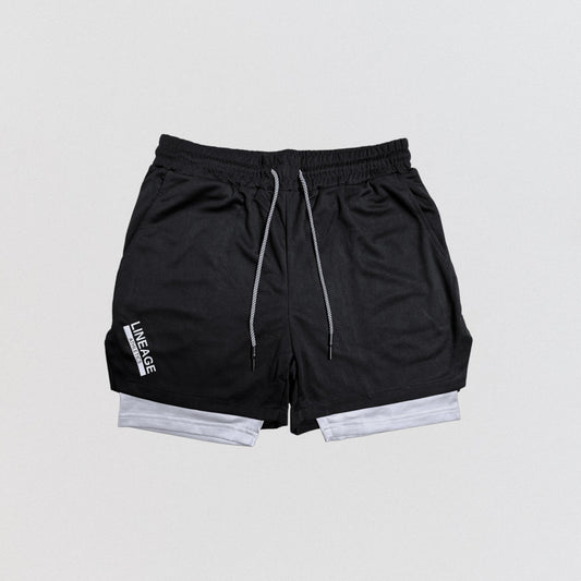 LINEAGE 5" PERFORMANCE COMPRESSION SHORTS - BLACK